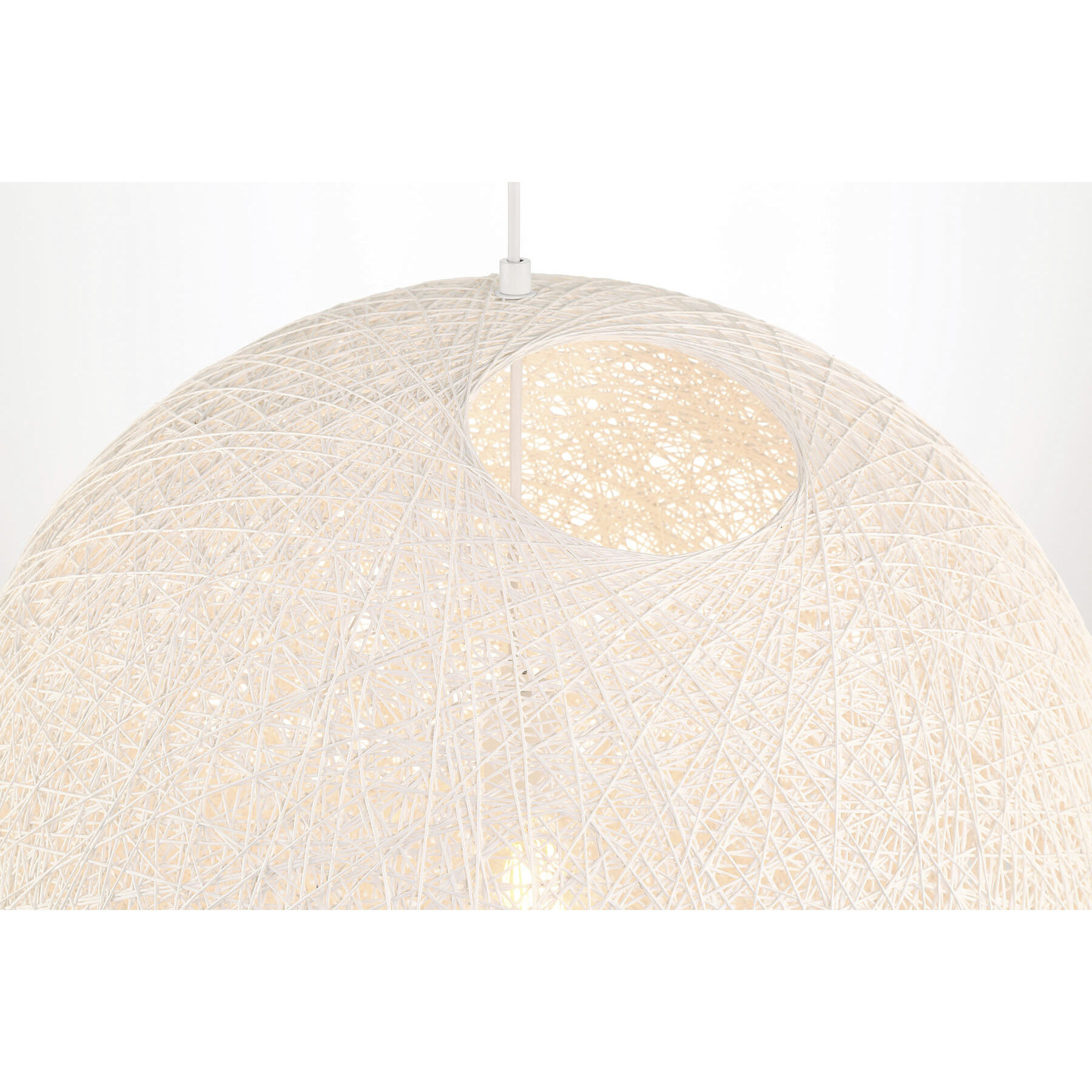 Entwined 1 Light 24 inch Matte White Pendant Ceiling Light